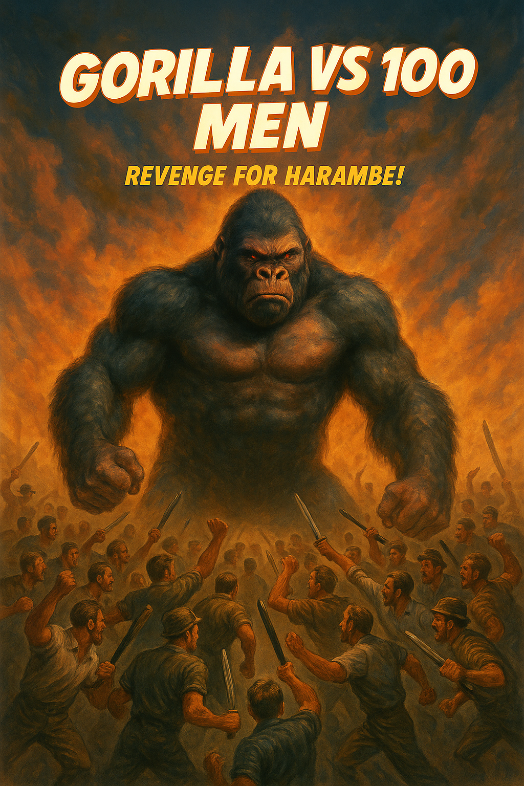 GORILLA vs 100 MEN